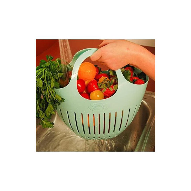 Hutzler Mini Colander Garden Basket, Small, Green, 3 of 6