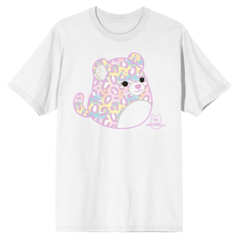Squishmallows Michaela Crew Neck Short Sleeve Lavender Adult T-shirt, 1 of 4