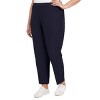 Alfred Dunner Plus Women's Classic Allure Slim Fit Short Length Pant With Elastic Comfort Waistband - 3 of 4