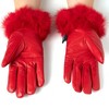 Alpine Swiss Womens Leather Dressy Gloves Faux Fur Trim Cuff Thermal Lining - 4 of 4