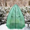 EAGLE PEAK Portable Mini Dome Greenhouse with Zippered Door and Mesh Window, Outdoor Mini Hexagon Greenhouse Kit, Green PE Cover - 2 of 4