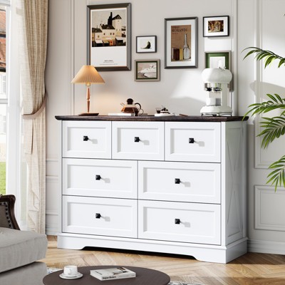 Farmhouse Wood Dresser for Bedroom