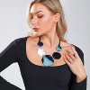 Statement Necklace for Women - 22 Inch Chunky Irregular Acrylic Costume Jewelry Collar - 2 of 4