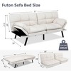 Dyonery 71" Convertible Futon Sofa Bed,Modern Memory Foam Futon Couch with Detachable Cushion,Adjustable Backrest & Armrest - 2 of 4