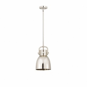 Newton Bell - 1 Light Pendant In Industrial Style-11.75 Inches Tall and 8 Inches Wide - 1 of 1