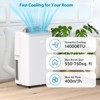 14,000 BTU 3-in-1 Portable Air Conditioner with Window Kit, Cools up to 750 Sq.Ft, Dehumidifier, Ultra Quiet, Remote Control, AC Unit For Living room - 4 of 4