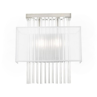 Alexis Brushed Nickel 2-Light ADA Compliant Wall Sconce