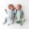 Kyte Baby Zippered Footie in Sage - 3 of 4