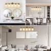 Maliang Modern Vanity Mirror Light, Frosted White Glass with Gold Iron Frame (Bulb Not Included) - 4 of 4