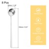 Unique Bargains Stainless Steel Coffee Dessert Mini Stirring Spoon 8 Pcs - 2 of 4