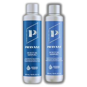 Pravana Moisture Marvel Color Protecting Shampoo & Conditioner (10 oz) - For Dry, Color-Treated Hair - Instantly Adds Shine & Hydration DUO SET KIT - 1 of 2