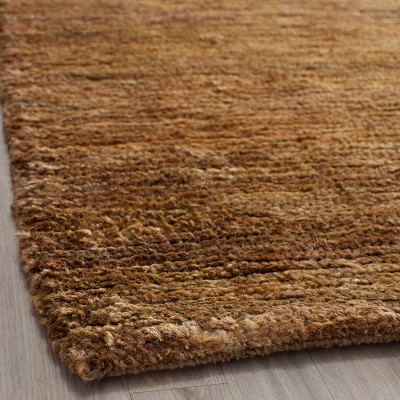 Caramel Hand-Knotted Wool 6' x 9' Bohemian Area Rug