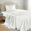 Lux Decor Bed Sheets - Satin Sheet Set Luxurious Soft Silky Feel Deep Pocket Bedding Sheets with Pillowcase - 3 of 4