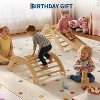 Baby Foldable Wooden Climbing Set - Indoor Jungle Gym with Arch, Ramp & Ladder, Toddler Climber Toys, Ideal Christmas Gift for Kids - 2 of 4