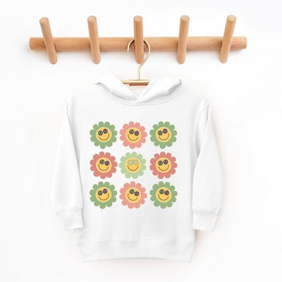 The Juniper Shop Smiley Flowers With Sunglasses Toddler Graphic Hoodie