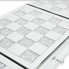 Vynxaria Mirrored Makeup Vanity Desk with Crushed Diamond Inlay - Luxurious Flip-Top Design - 4 of 4