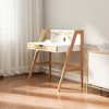 JUJABU 35.4" Kids Adjustable Study Wooden Desk with 3-Level Lifting for Bedroom, Balcony, or Small Spaces - 2 of 4