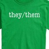 Men's - Instant Message - They Them Pronouns Short Sleeve Graphic T-Shirt - 2 of 4