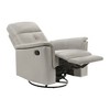 Genuine Leather Swivel Glider Reclining Chair with Luxury Style - 4 of 4