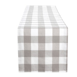Elrene Farmhouse Living Buffalo Check Table Runner - 13" x 70" - Elrene Home Fashions - 1 of 3