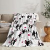 Boston Terrier Dog-patterned Blanket,measuring ,soft to the touch,thick and warm, a versatile piece for bedrooms and living rooms. - 3 of 4