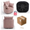 Modern Swivel Accent Chair with 360 Degree Rotation Upholstered Barrel Design for Living Room or Bedroom–Maison Boucle - 4 of 4