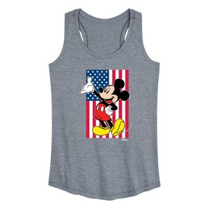 Women's - Disney - Mickey Flag Graphic Racerback Tank - 1 of 4