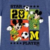 Girls' - Disney - Mickey Soccer Fitted Short Sleeve Graphic T-Shirt - 2 of 4