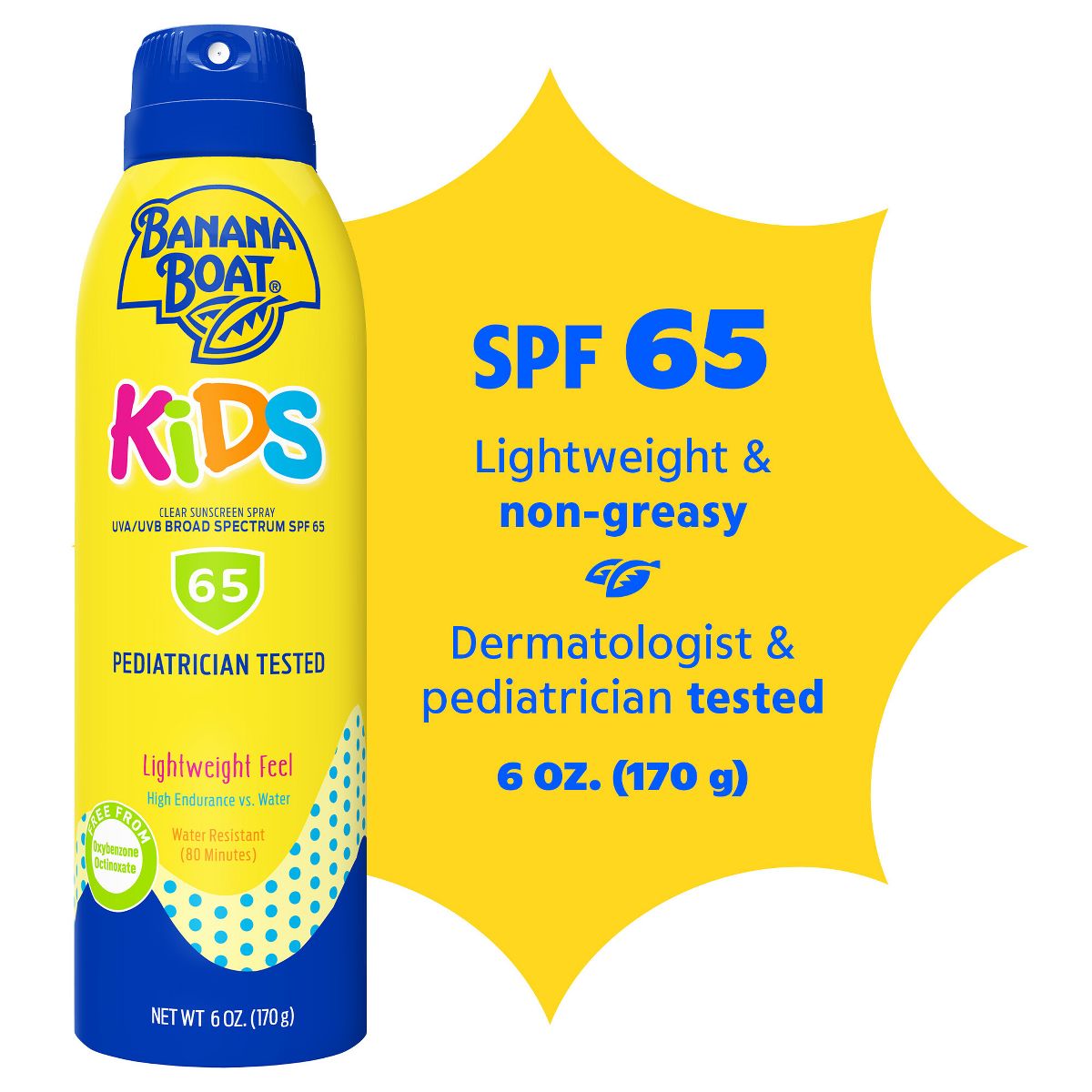 Banana Boat Kids Sunscreen Spray - SPF 65 - 6 oz - thumbnail 3
