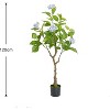 5FT Artificial Hydrangea Flower Tree Tall Fake Potted Plant with Lifelike Purple Blooms for Indoor/Outdoor Home, Office & Housewarming Gifts - 3 of 4