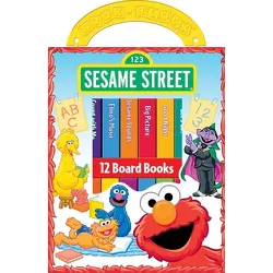 Sesame Street My First Library 12 Board Book Block Set - by Phoenix (Hardcover)