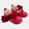 Baby Girls' Bow Mary Jane Flats - Cat & Jack™ Red - image 2 of 4