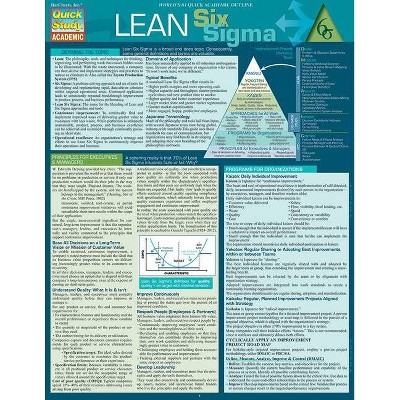 Lean Six SIGMA - Quick Study - by  Craig Gygi (Poster)