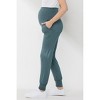 Hello Miz Women's Casual Over The Belly Maternity Joggers - 3 of 4