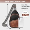 FATMOON Small Sling Bag for Women, Vegan Leather Fanny Pack Crossbody Bags for Women, Chest Bag With Guitar Strap - 3 of 4