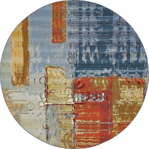 Unique Loom    Outdoor Modern Baja Area Rug - 1 of 4