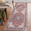 Vintage Area Rug for Living Room Bedroom Machine Washable Distressed Rug Non-Slip Low Pile Stain-Resistant Dining Accent Carpet No-Shedding - 3 of 4