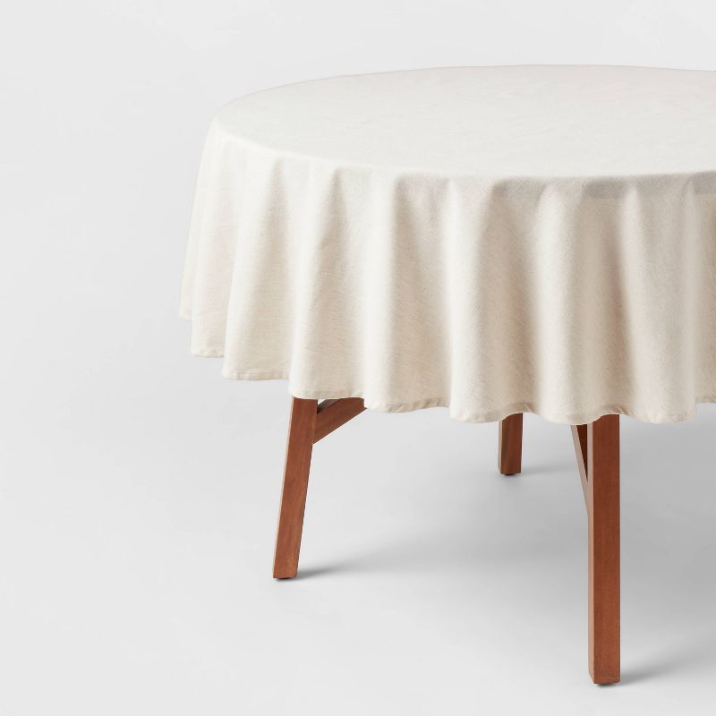 Cotton and Linen Blend Tablecloth - Threshold™, 1 of 4