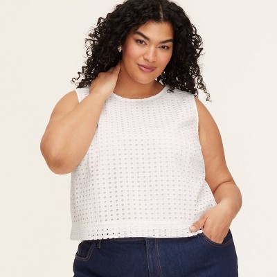 Women's Eyelet Shell Tank Top -  kate spade new york x Target White