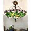 Chloe Lighting Lotus Tiffany-Style Geometric Stained Glass Inverted Ceiling Pendant 28" Width - 3 of 3