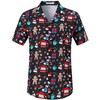 Men's Hawaiian Short - Sleeve Shirt, Classic Aloha Button - Down, Casual Beach Party Vacation Top - 3 of 4