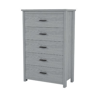 NicBex 47.80" H Metal Handles Dresser Contemporary Storage Dresser for Bedroom with 5 Drawers