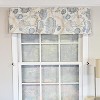 RLF Home 100% Cotton High Quality Serene Tailored Window Valance with 1.5" Rod Pocket 50" W X 12" L Blue - 2 of 4