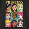 Juniors Womens Disney Princess Distressed Close-Up Poster Sweatshirt - 2 of 4