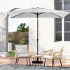 Hyleory 6.5x10ft Lighted Market Umbrella, Rectangle Umbrella for All Seasons - 3 of 4