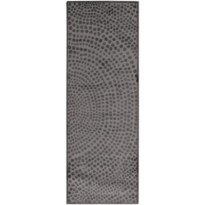 Gaspar Modern Polka Dots Gray/Silver/Ivory Area Rug