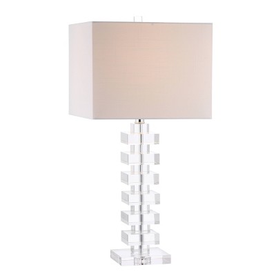 28" Crystal June Table Lamp (Includes LED Light Bulb) Clear - JONATHAN Y