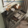 7 Drawer Farmhouse Dresser with Jewelry Storage, Rustic Wood Chest with Metal Handles, Vintage Storage Organizer - 4 of 4