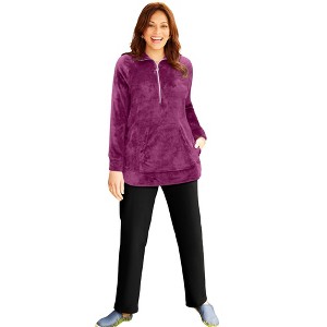 Catherines Ultimate Plush Half-Zip Pullover - 1 of 2