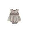 Summer New Design Baby Girls Flowers Hollow Out Pattern Sleeveless Patchwork Onesies - 2 of 4